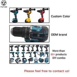 YUTUO Juego de Herramientas Profesional Personalizado Inalámbrico con Batería de Litio Sin Escobillas, Servicio OEM, <span class=keywords><strong>Kit</strong></span> Combinado de Herramientas Eléctricas para el Hogar - Product Image 5