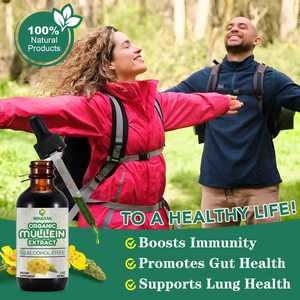 Gotas de Extracto de Gordolobo Orgánico OEM/ODM para Apoyo Respiratorio e Inmunológico, Limpieza Pulmonar Natural y Bienestar Digestivo - Product Image 5