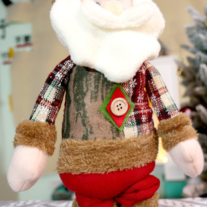 Adornos Colgantes de Peluche de Santa Claus, Muñeco de Nieve y Reno con Patas Largas Retráctiles, Ideales para Decoración de Chimeneas Interiores - Product Image 3