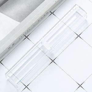 Wholesale Full Transparent Plastic Pen <b>Box</b> With Square Custom Printed Logo for Pen <b>Gift</b> - Product Image 6