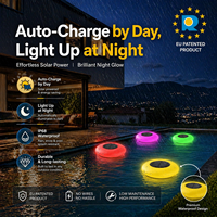 Boule Solaire Flottante avec 16 Couleurs RVB LED Télécommande IP68 pour Plage et Piscine