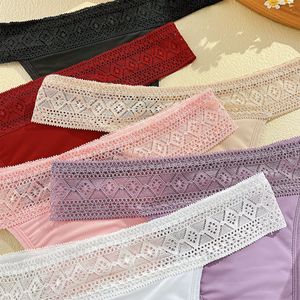 Ropa Interior Menstrual Reutilizable Cómoda, Bragas Tipo Tanga Delgadas y Duraderas de <span class=keywords><strong>Tiro</strong></span> <span class=keywords><strong>Bajo</strong></span>, Suaves, Ventiladas, Transpirables, Absorbentes, Talla 4XL, Tejidas - Product Image 5