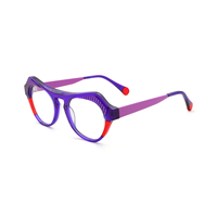 Monturas Ópticas de Acetato Premium para Mujer, Estilo Vintage Ojo de Gato, Transparentes, Gafas de Lectura de Color, Lentes de Moda al por Mayor