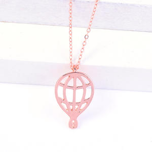 批发新款时尚金色饰品黄金饰品滴水热气球吊坠长项链 - Product Image 2