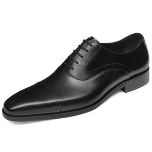 Chaussures classiques pour hommes, en cuir véritable italien de haute qualité, fabriquées à la main. Chaussures habillées et Richelieu pour hommes en cuir véritable. - Product Image 5