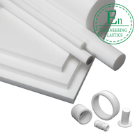 Prix d'usine Tiges en plastique PVDF Plaque de tôle en PTFE à faible perméabilité Traitement de moulage personnalisé Fabricant de pièces en plastique PTFE