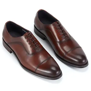 Zapatos de vestir formales italianos baratos para hombre, zapatos de cuero genuino de marca para hombre, Caballero de negocios clásico de talla grande EUR 38-46