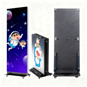 Pantalla de póster LED a todo color plegable <span class=keywords><strong>HD</strong></span> P2.5 <span class=keywords><strong>Digital</strong></span> interior de alta calidad para publicidad de ascensores - Product Image 4
