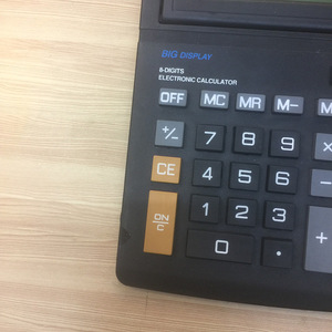 Desk Top Calculator C9701 Big Display 8 Digits Battery Powered Black ABS Material - Product Image 5