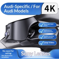 Caméra embarquée pour Audi A4/A6/Q5/A7/A3/Q3/TT/Q4/Q6, enregistrement à 170 degrés, enregistrement en boucle, vision nocturne améliorée, 4K