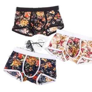 2020 Flower <strong>Mens</strong> Strech Underwear Shorts Boxers <strong>Briefs</strong> - Product Image 1