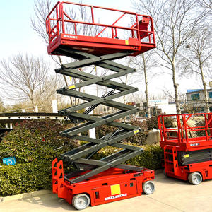 Mini vehículo autopropulsado de 320KG de fábrica, elevador de tijera de plataforma hidráulica Skyjack de rueda pequeña automotriz para coche - Product Image 6