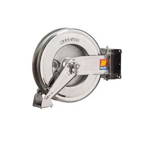 MECLUBE - 071-2305-400 Enrouleur de tuyau en acier inoxydable AISI 304 pivotant POUR L'EAU 150 °C 200/400 bar Mod. SX 460 SANS TUYAU - Product Image 1