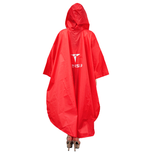 2025ผ้าไนลอนสีแดงกันฝนกันน้ำสำหรับเสื้อปอนโชดีไซน์แบบเชือกยาวแบบพกพาออกแบบโลโก้ได้ตามต้องการ - Product Image 3