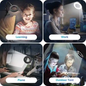 Factory Direct Portable Mini <b>USB</b> <b>LED</b> Desk Lamp Modern Design with Flexible Arm for Book Reading Magnification DC Power Supply - Product Image 2