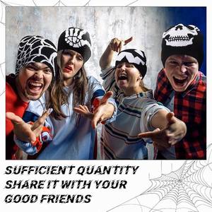 Gorros de Punto Acrílicos con Diseño Gráfico de Doble Cara, Gorros Y2K, Accesorios de Invierno, Gorro Cálido para Hombre y Mujer - Product Image 5