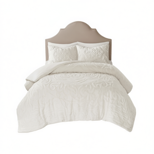 DB Tufted Cotton Chenille Medallion Comforter <b>Set</b> 3-Piece Classic <b>Bedding</b> Home Use All-Season - Product Image 1