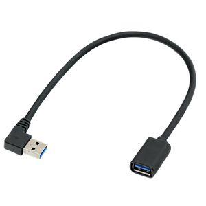<b>Usb</b> 3.0 Extension Cable 90 Degree Right Angle Male To Female For Mouse Keyboard <b>Flash</b> <b>Drive</b> - Product Image 1
