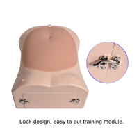 Boîte d'entraînement laparoscopique pour l'abdomen humain - Module de suture - Simulateur en silicone pour étudiants en médecine
