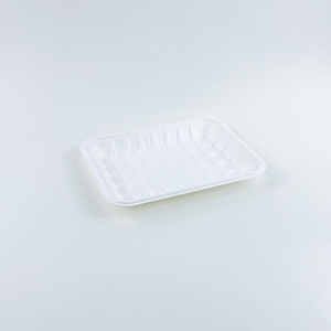 Bandeja Desechable Biodegradable y Compostable de Bagazo de Caña de Azúcar Blanca para Empaque de Frutas, Ideal para Fiestas - Product Image 3
