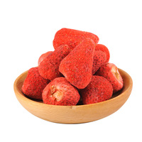 Gefreeze-droogde aardbeien, zonder toevoegingen, harde 500g sneeuwvlokken, knapperige gebakken hele aardbeien, perfecte snack voor de vrije tijd