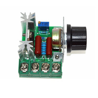 AC 220V 2000W SCR régulateur de tension gradateur moteur régulateur de vitesse Thermostat Module régulateur de tension électronique