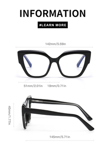 Lunettes de soleil Partagas Cat Eye avec logo personnalisé, charnières à ressort, verres photochromiques, branches en CP, blocage de la lumière bleue, UV400, lunettes de soleil pour femmes - Product Image 6