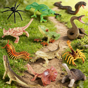 Los modelos de reptiles yxs simulan centípodes, cocodrilos, elefantes, tortugas, pitones, arañas, lagartos, camaleones, cobras y serpientes de árbol. - Product Image 2