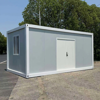 Maison mobile de haute qualité en conteneur de 20 pieds, petite maison mobile en acier, panneaux sandwich, étanche, alimentée à l'énergie solaire, appartement écologique