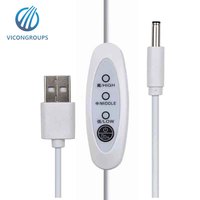 Thermostat intelligent USB, 3 niveaux, personnalisé, avec interrupteur de réglage du temps, commutateur ligne