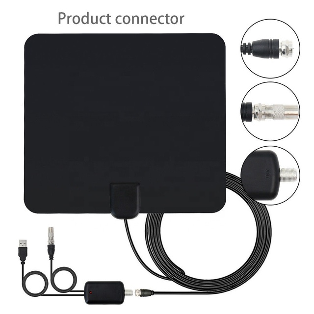 Factory Price Indoor Digital Hdtv Antenna Booster with 30 DBi Gain and F+9.5 Connector