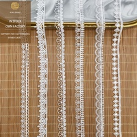 Robe en dentelle brodée à motifs floraux et en tissu de soie de lait, avec code-barres pour accessoires, dentelle hydrosoluble pour la décoration intérieure en gros
