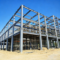 Bâtiment d'entrepôt en acier économique avec fenêtres pour usage commercial, fabrication de structures métalliques et atelier