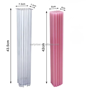 Early Riser <strong>Large</strong> Acrylic Cylinder <strong>Candle</strong> Mold Custom Logo Mold <strong>Candle</strong> Making Plastic <strong>Candle</strong> Mold - Product Image 6