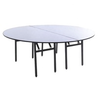 Klappbarer Runder Outdoor-Tisch für Bankette Moderner Großhandel Hochzeits-Klapptisch Weiße Gartentische für Veranstaltungen und Feiern