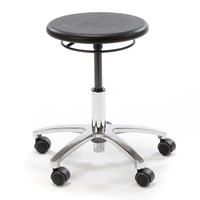 Mobilier de laboratoire d'école industrielle Chaises de laboratoire d'atelier à siège rond ESD avec dossier et repose-pieds à vendre