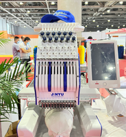 Nouvelle machine à broder informatisée à tête unique pour usage domestique avec moteur, pompe et roulement, 12 aiguilles, livraison rapide