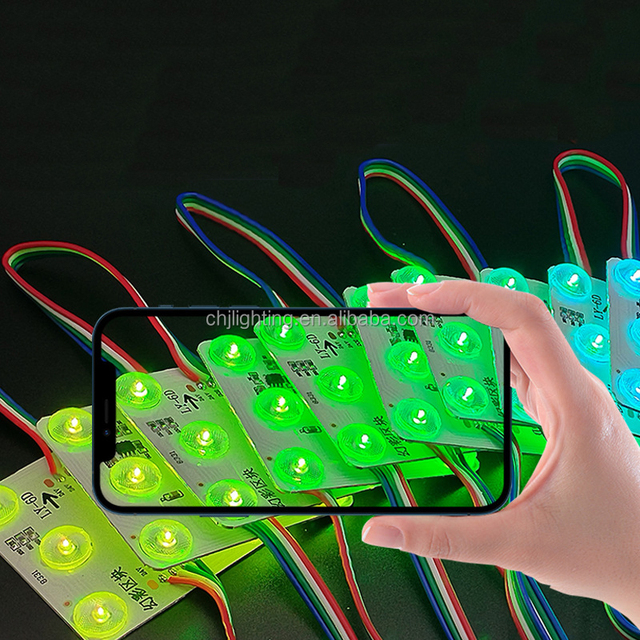 Full Color RGBW square Shape LED Signage Module for Background Soft Film Light Box Digital Control Modules