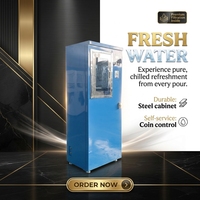 Distributeur commercial de boissons froides sur pied à monnayeur, station de remplissage de bouteilles pour supermarchés et collectivités
