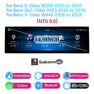 Prix d'usine 14,9 pouces Android pour Benz C/<span class=keywords><strong>CLC</strong></span>/V 2015-2018- X-2018- NTG5.0 NTG5.5/6.0 Autoradio Multimédia Carplay Navigation - Product Image 4
