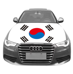 Couverture de capot de voiture drapeau arc-en-ciel Gay coloré d'impression multifonctionnelle personnalisée <span class=keywords><strong>100D</strong></span> Polyester tissus élastiques bannière de capot lavable - Product Image 1