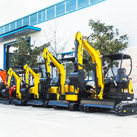 LIVRAISON GRATUITE Mini petite pelleteuse CE/EPA/EURO 5 Vente en gros de Chine Mini pelles compactes marteau 1 tonne 1.2 tonnes Prix de vente
