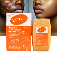 Savon artisanal naturel à l'alpha-arbutine et à la carotte, emballage personnalisé, transparent, anti-acné, efficace