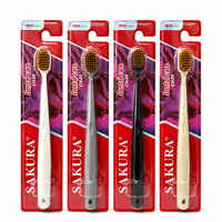 Brosse à dents manuelle pour adultes de haute qualité, vente en gros, couleur unie personnalisée, poils souples pour un nettoyage en profondeur, pour les soins bucco-dentaires à domicile