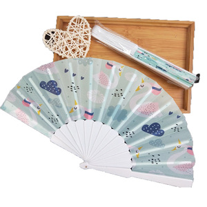 Éventails pliants en plastique PP, design personnalisé usine, motifs animaux de dessin animé, musique, amour, Feng Shui, pour l'extérieur en été - Product Image 5