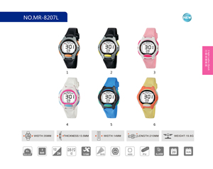 Reloj Digital para Niñas <span class=keywords><strong>Mingrui</strong></span> 2025, Deportivo, de Lujo, Resistente al Agua, Cronógrafo, con Pantalla Moderna, Venta al Por Mayor Personalizada - Product Image 5