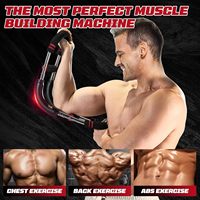 Poignées réglables à trois vitesses en forme de U tendeur de ressort entraîneur de force de poignet pour Biceps exercice bras Fitness entraînement
