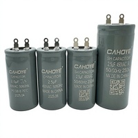 Condensateur à film polypropylène CBB60 pour ventilateur de plafond 2,5UF 3,5UF, pour moteur AC 250-450V, pompe à eau/ventilateur industriel/lave-linge