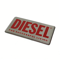 Autocollants en résine époxy 3D avec logo personnalisé, plaques signalétiques pour moteur, autocollants métalliques autocollants, étiquettes rectangulaires personnalisées