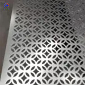 Grille en tôle perforée, forme ovale décalée, tissage sergé, anodisé, résistant à la corrosion, certifié ISO9001 - Product Image 2